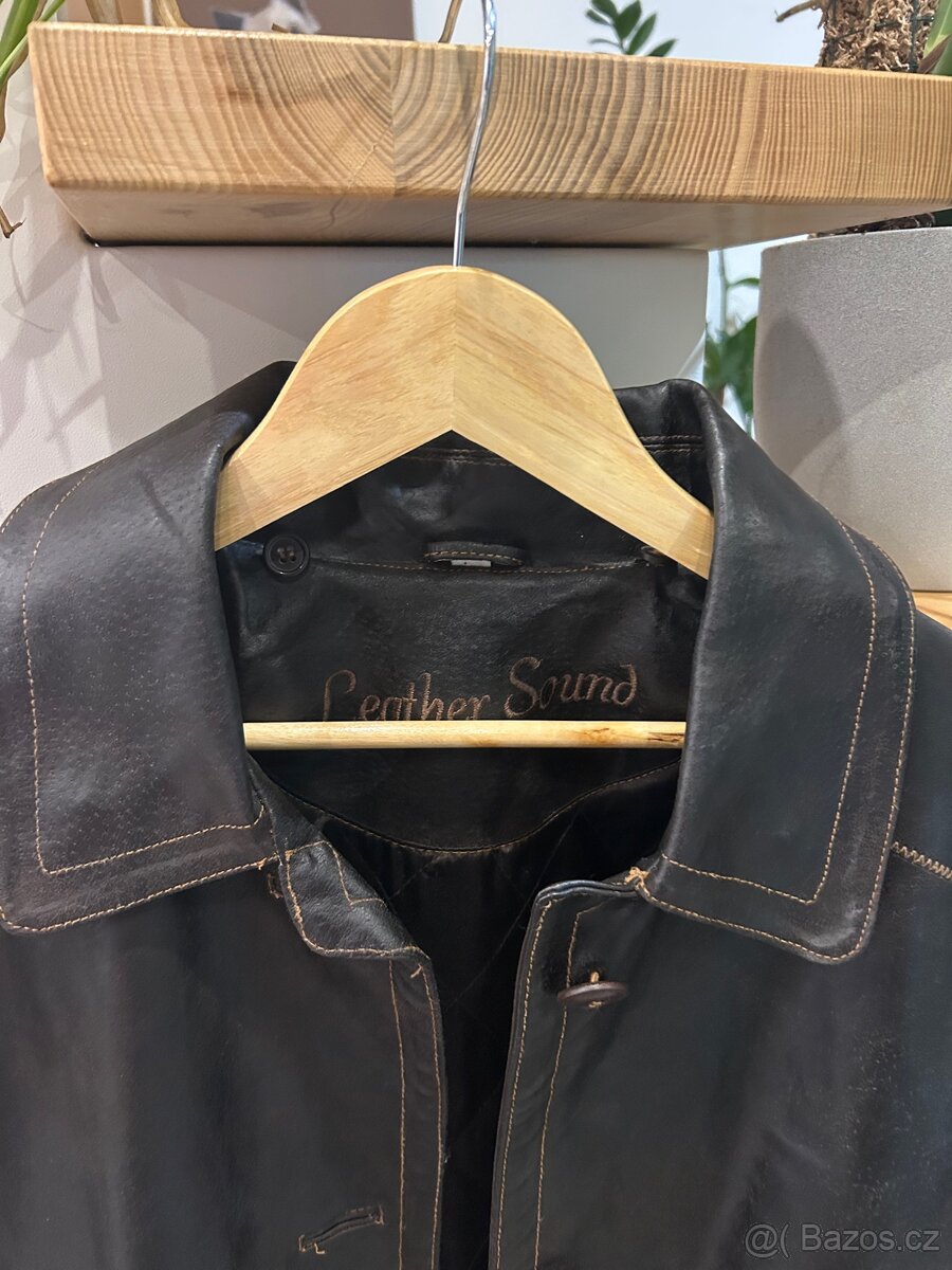 Men leather coat - 3