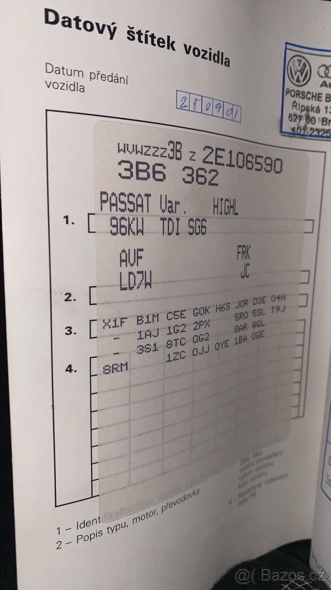passat1,9tdi 96kw ceny. 10-1000kč. Za. Kus - 3