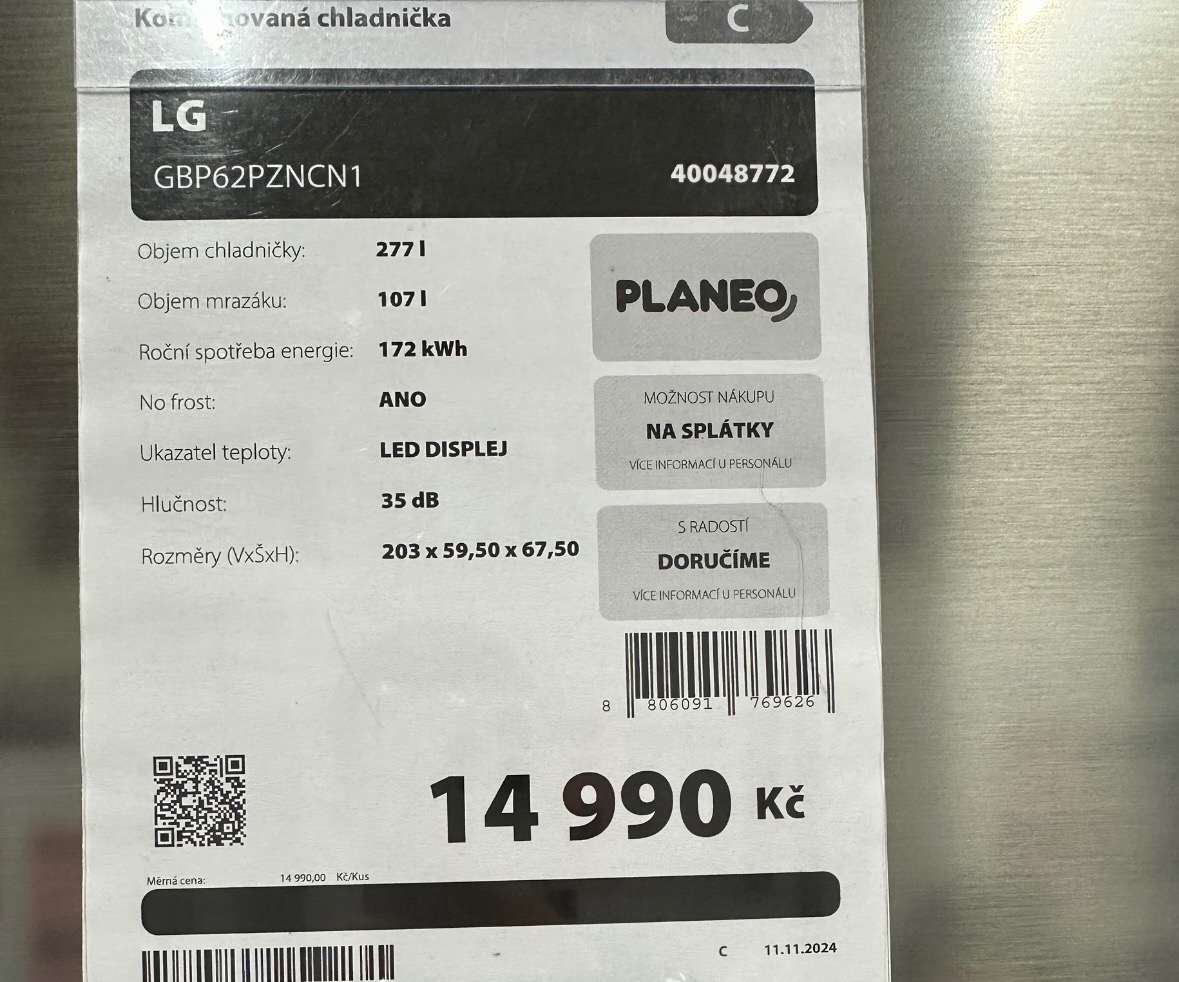 Lednice LG, záruka - 3