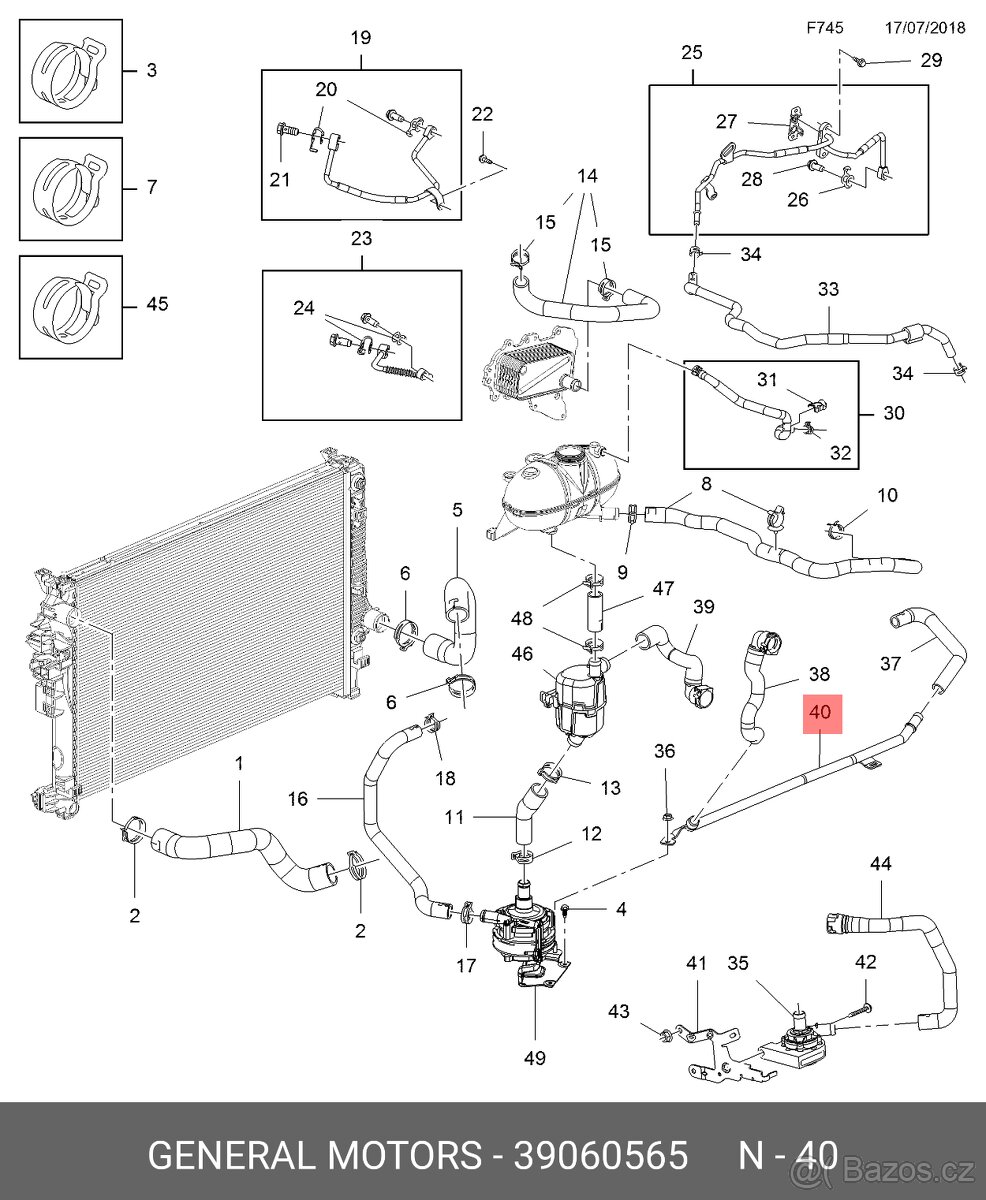 Opel Insignia trubka chladícího okruhu 39060565 - 3