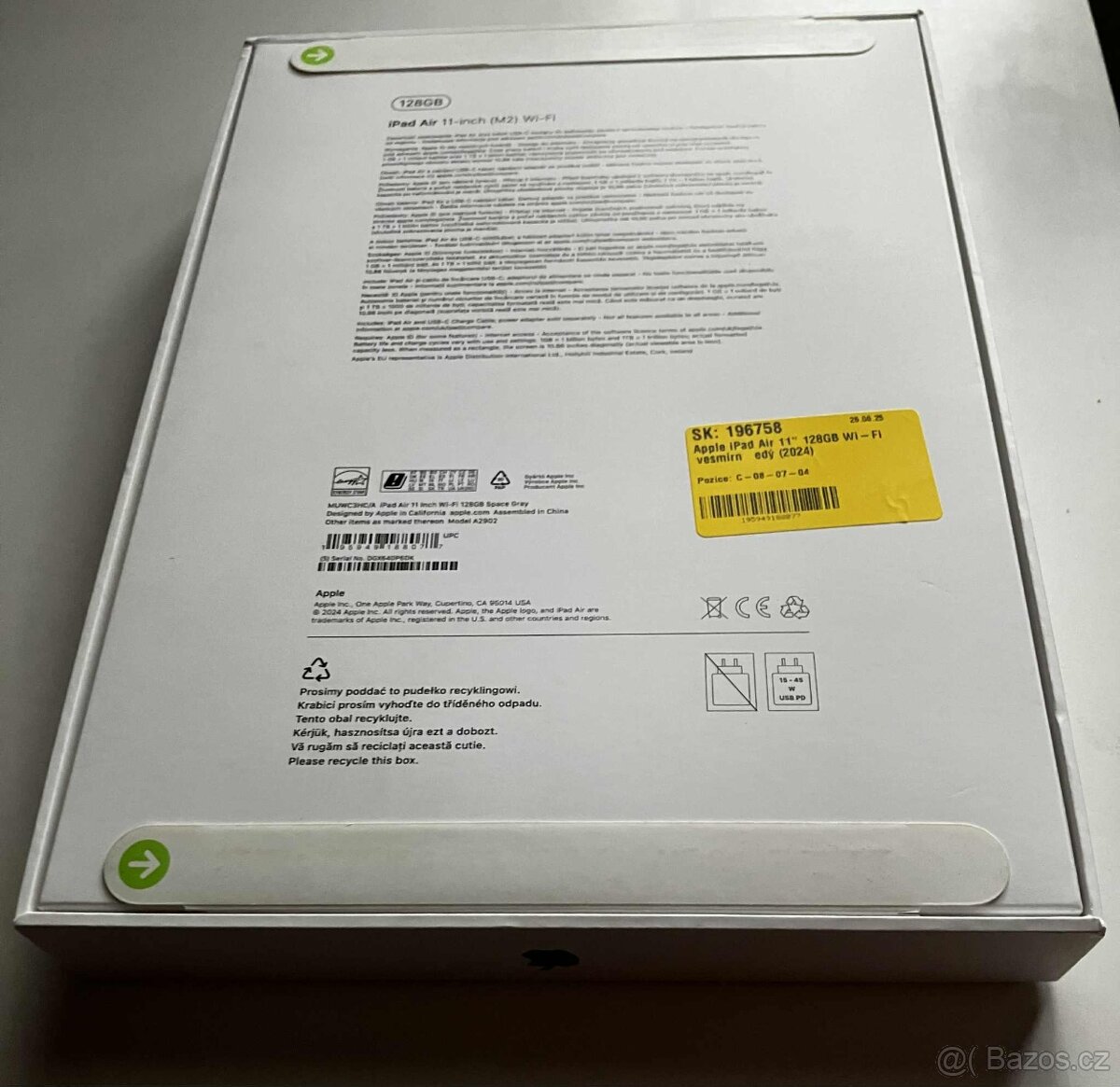 NOVÝ Apple iPad Air 11" 128GB M2 (2024) Wi-Fi vesmírně šedý - 3