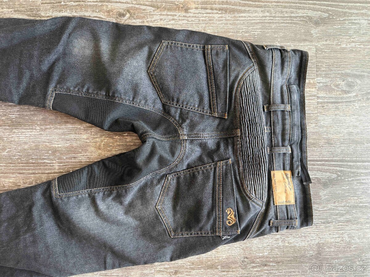 MBW Kevlar Jeans Rebeka - dámské černé vel.40 - 3