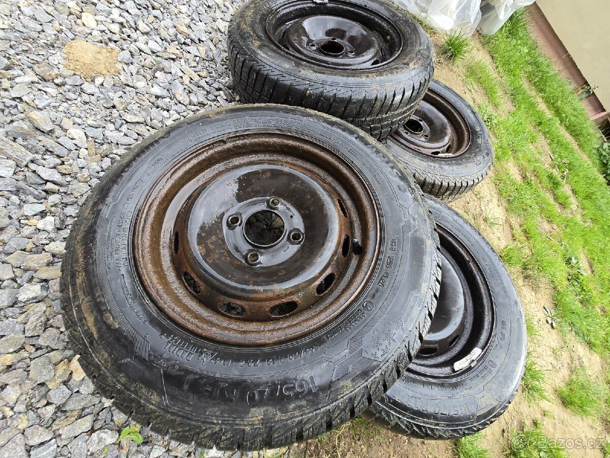 Prodám zimní kola 4x108 165/70r13 - 3