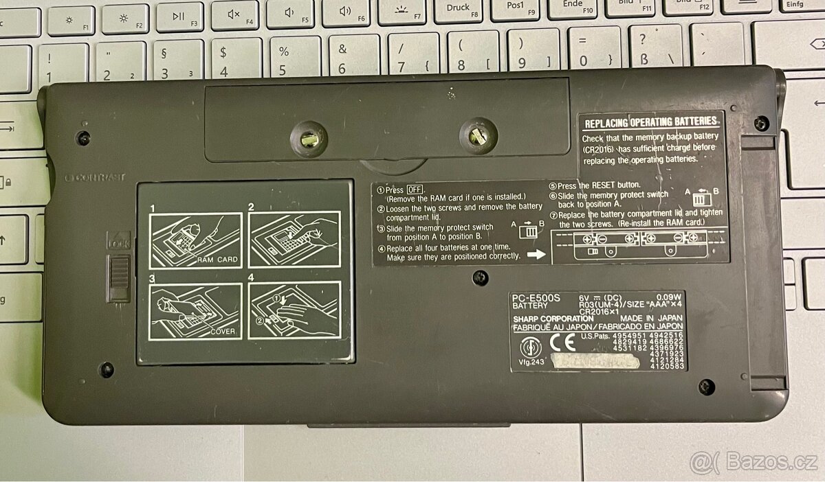 Kapesní počítač Sharp PC-E500S (32KB) - 3