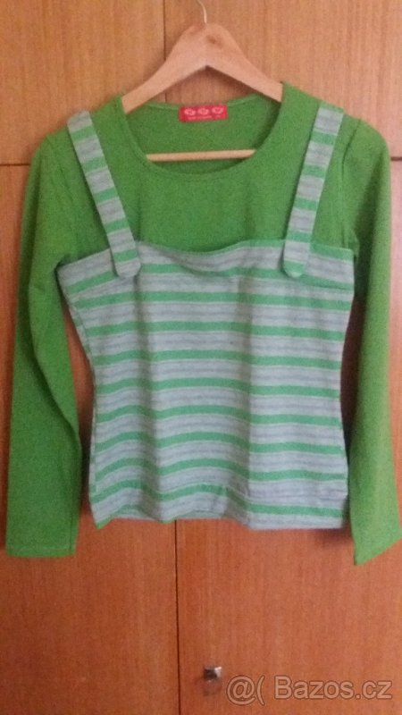 Trička s dlouhým rukávem, pruhovaná, 3kusy - 3
