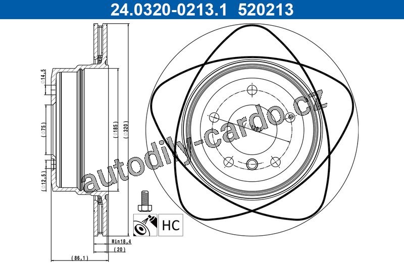 BMW Nové zadní kotouče ATE 520213 - 3