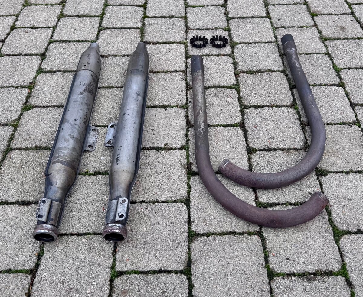 Jawa ČZ malá kývačka i půlbuben - výfuky - 3