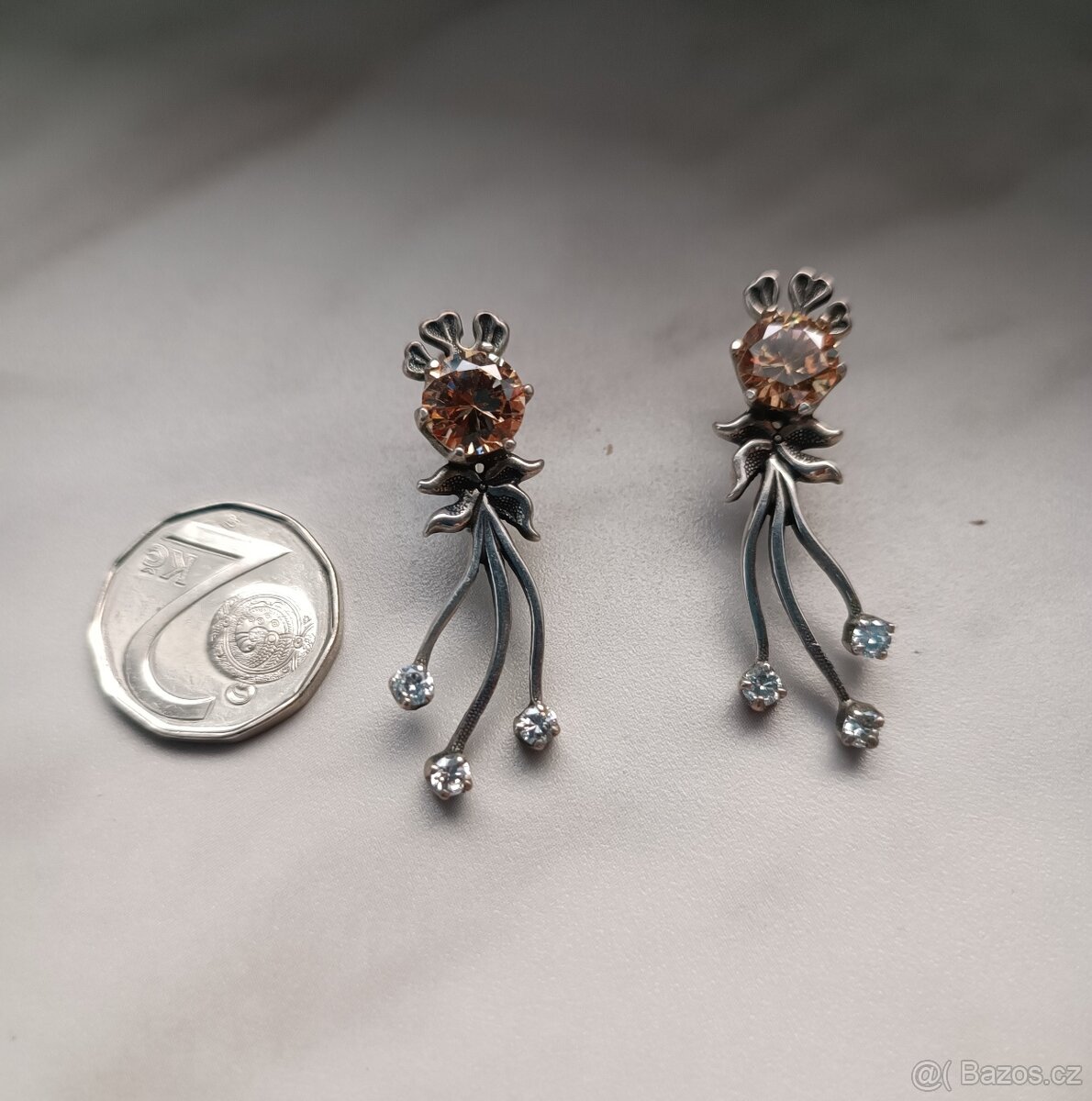 Náušnice stříbro - 3