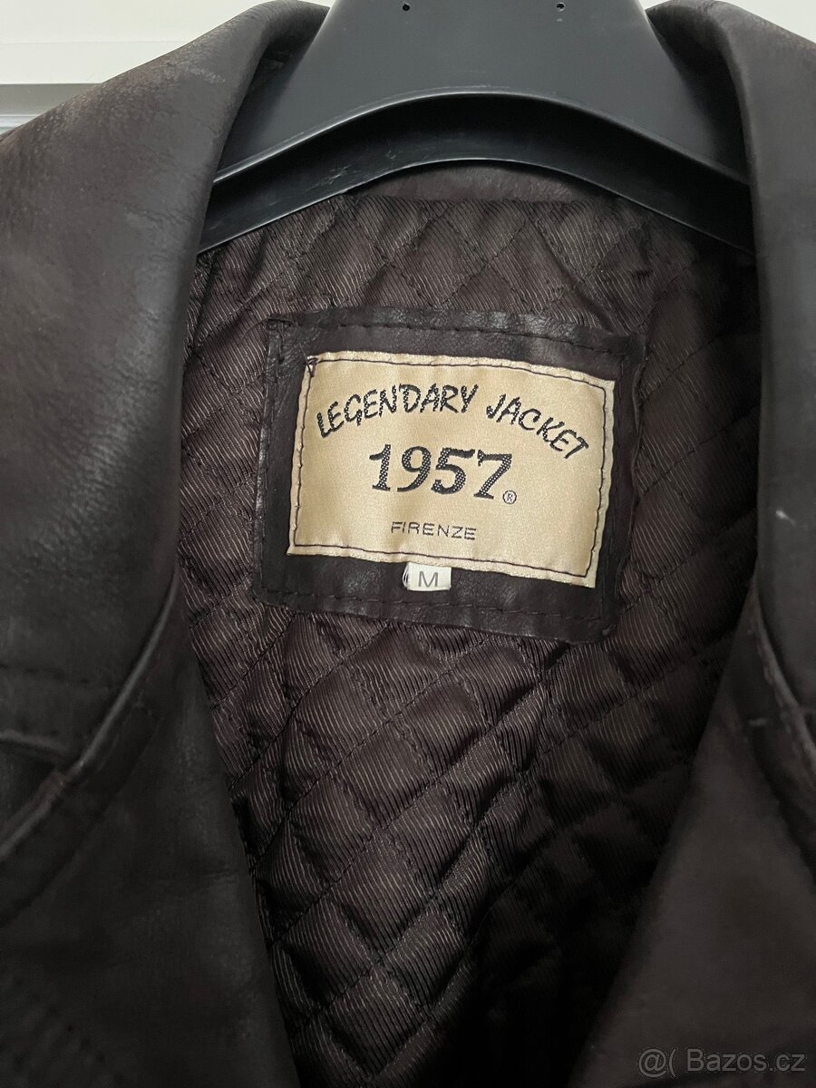 Dámský hnědý kožený kabát Retro - 3