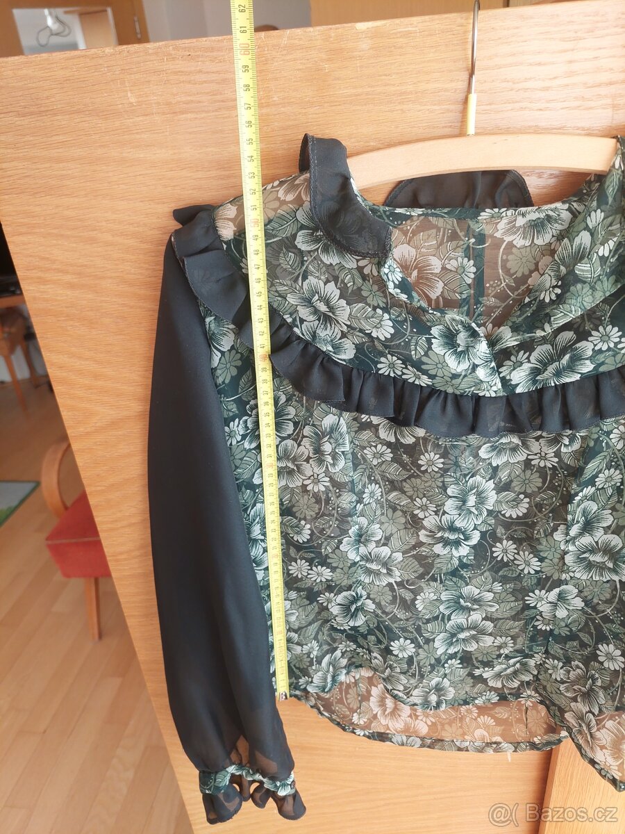 Průsvitná lehká halenka - 3