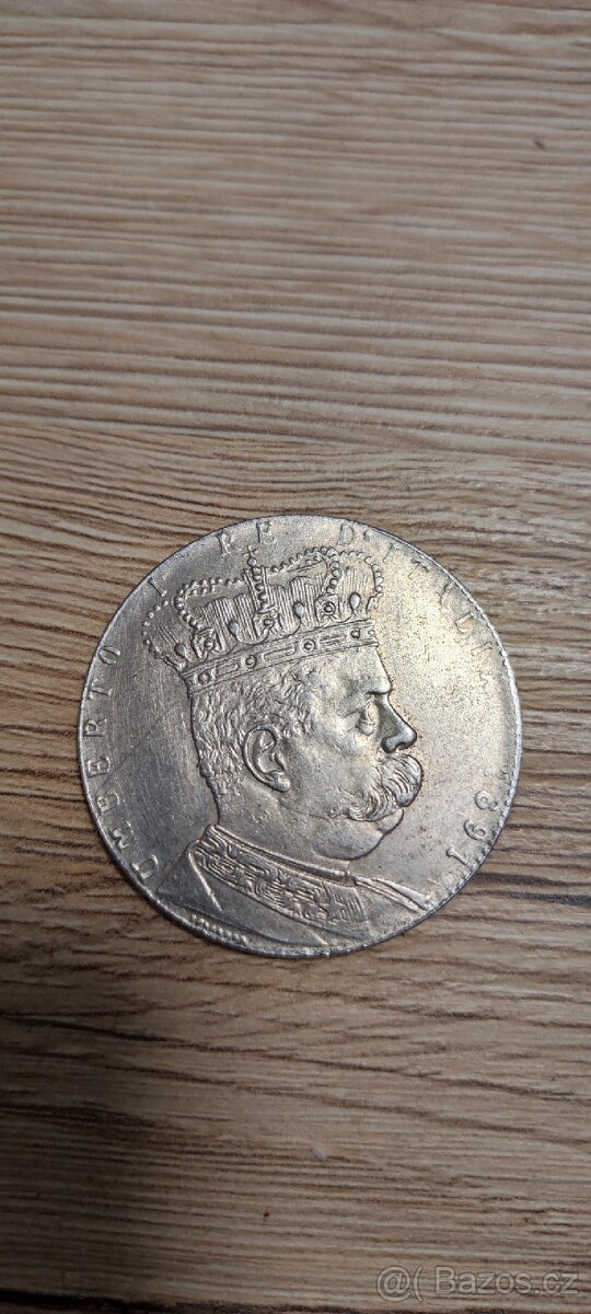 Italská stříbrná mince - 3