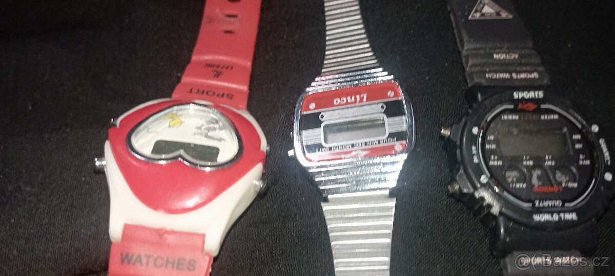 Retro digitální hodinky 3ks - 3