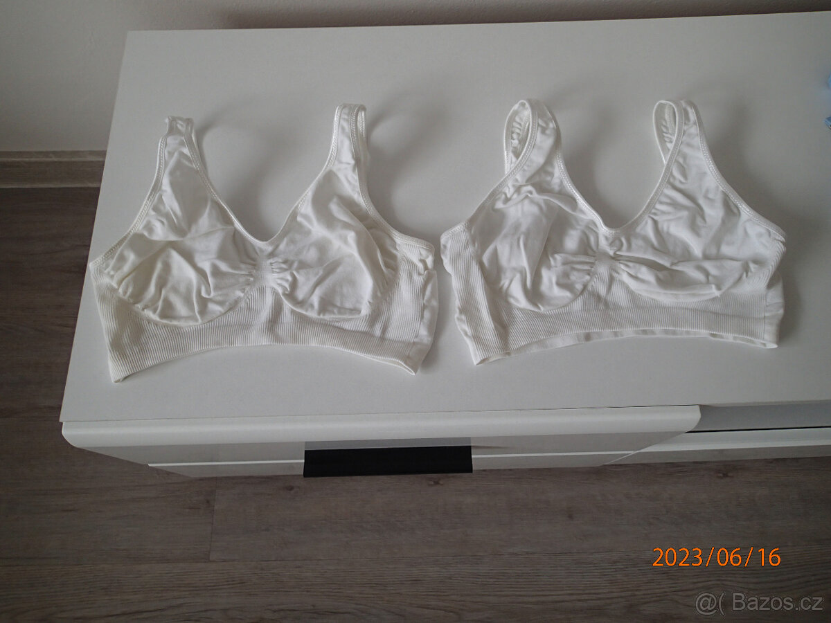 Dámské plavky, modrý set vel. 85B, 2x sportovní podprsenka - 3