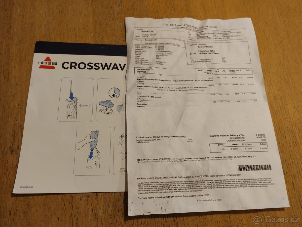 Mokro suchý vysavač Bissell - 3