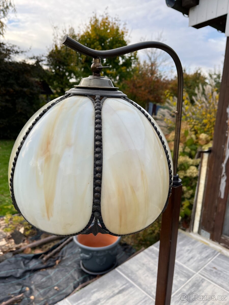 Starožitná lampa se stolkem - AKCE doprava - 3