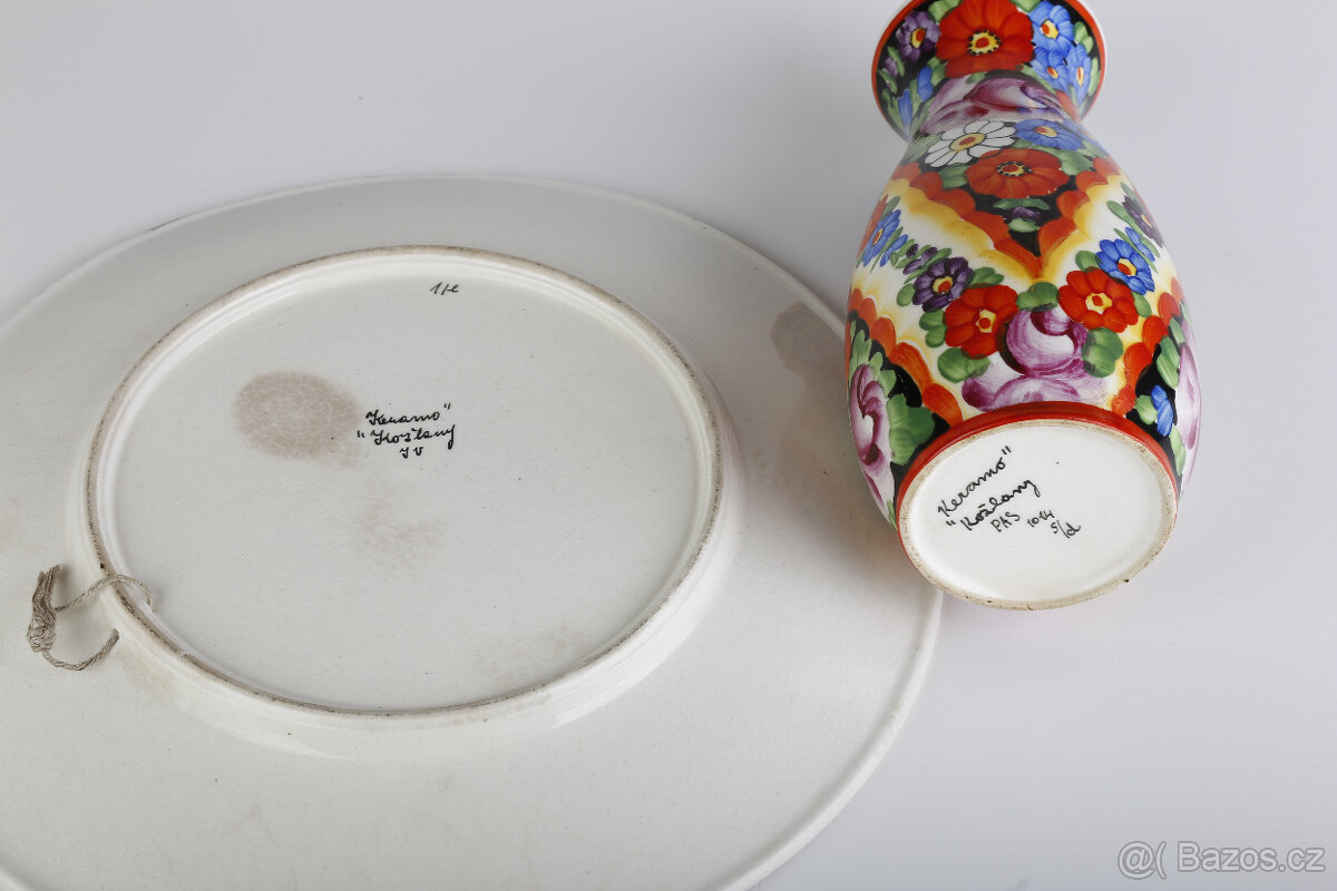 Ručně malovaná váza - lidový motiv - 3