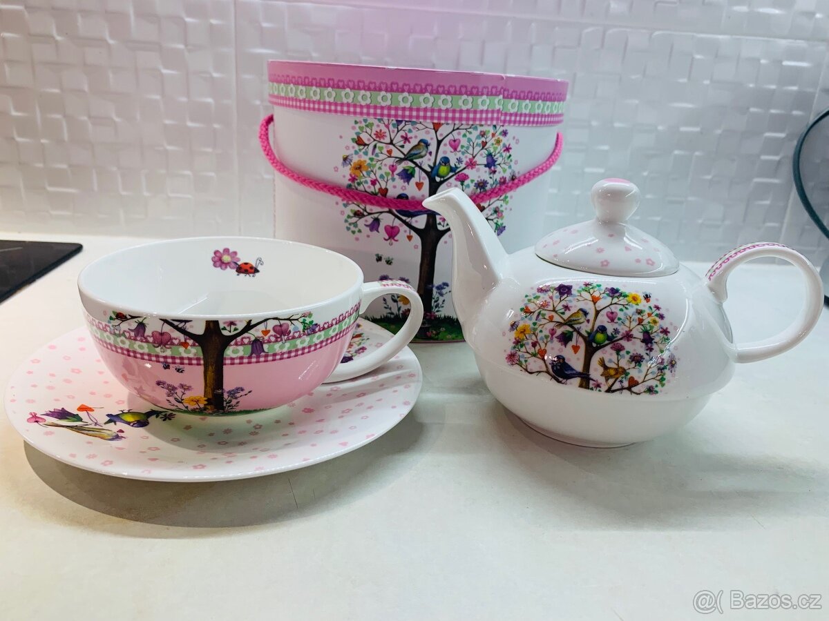 Porcelanovy set na caj - Nove - 3