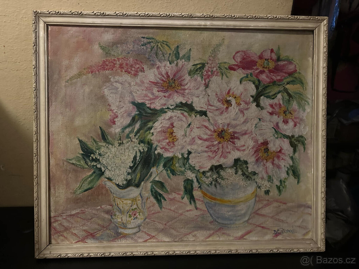 Starožitný obraz D. Čížkové - 3
