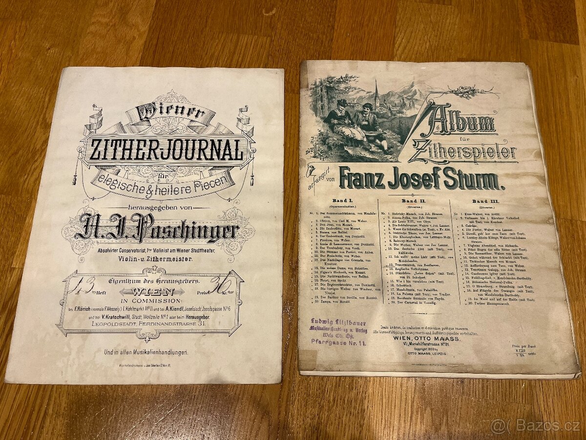 Noty na Citeru A.J. Paschinger - 3