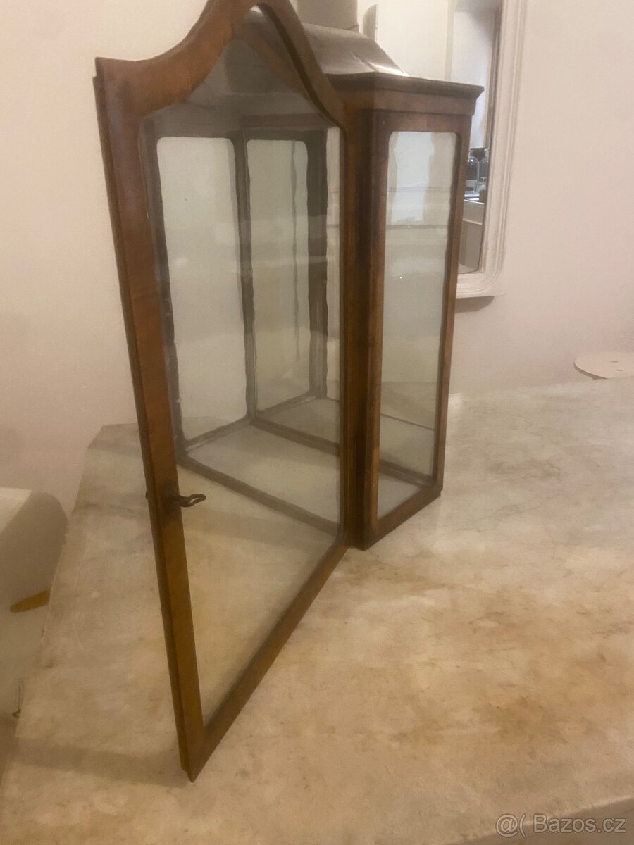 Historická závěsná skříňka Biedermeier - 3