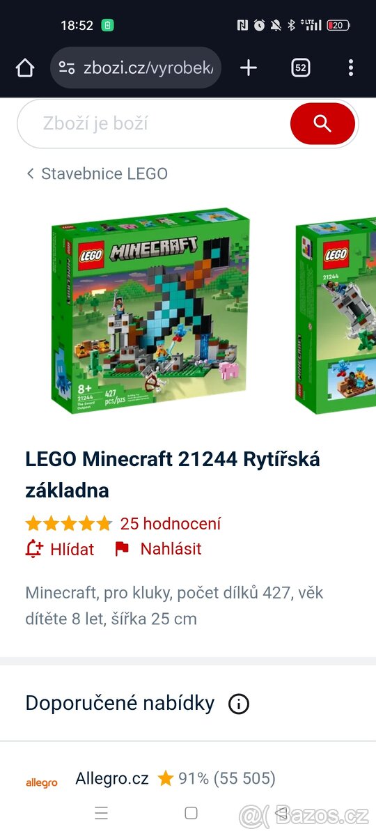 Lego Minecraft mix setů - 3