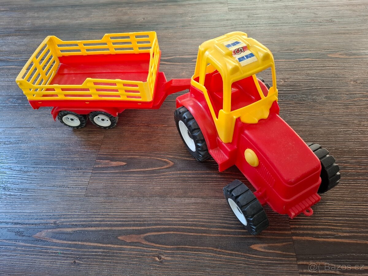 traktor s valníkem pro děti na písek - 3