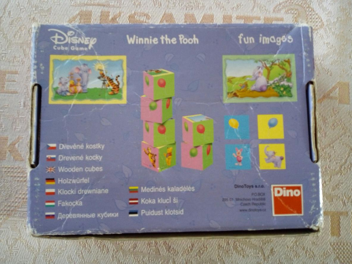 Dětské kostky Medvídek Pů - 3