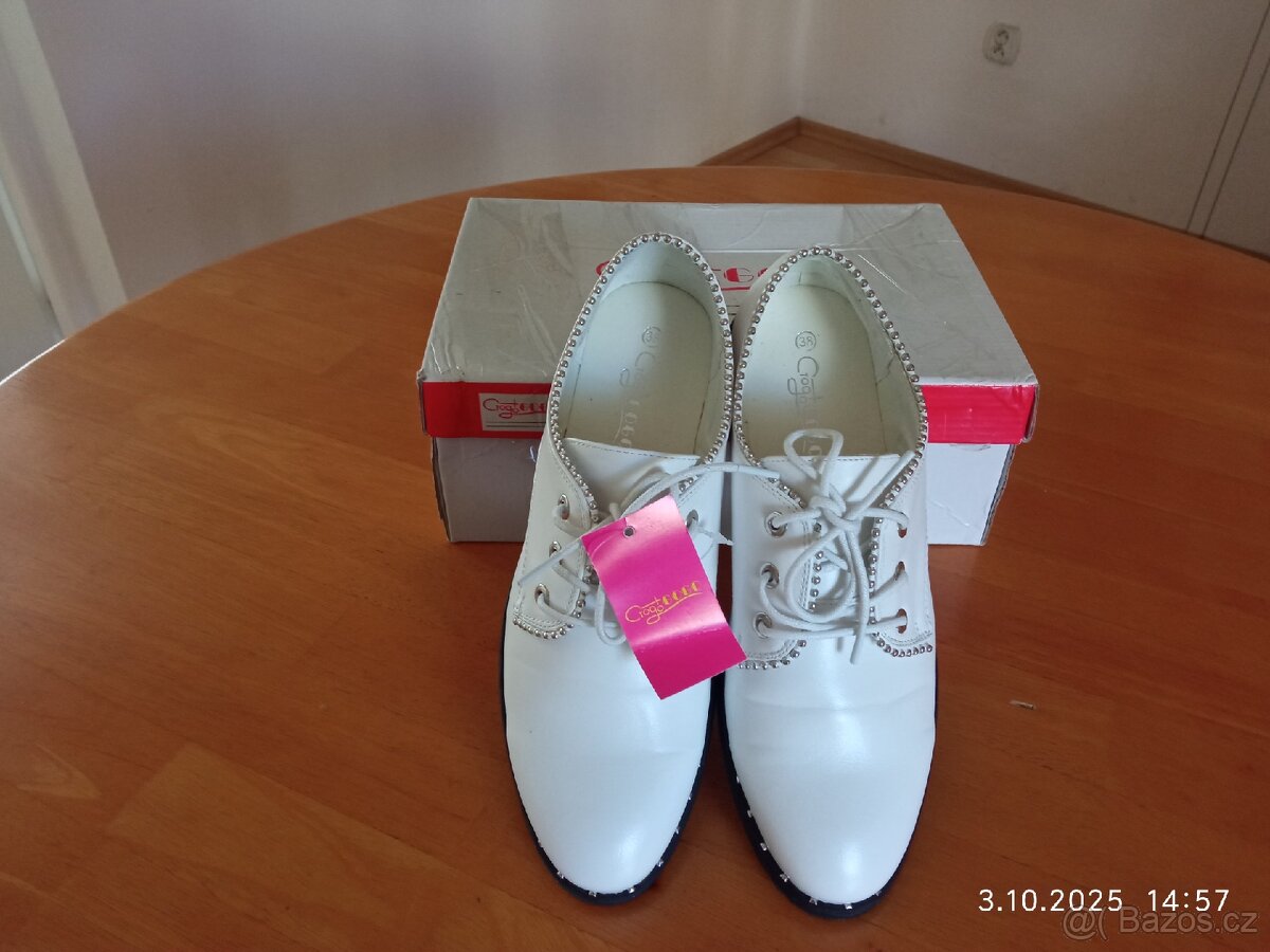 Dámské bílé boty 38 - 3