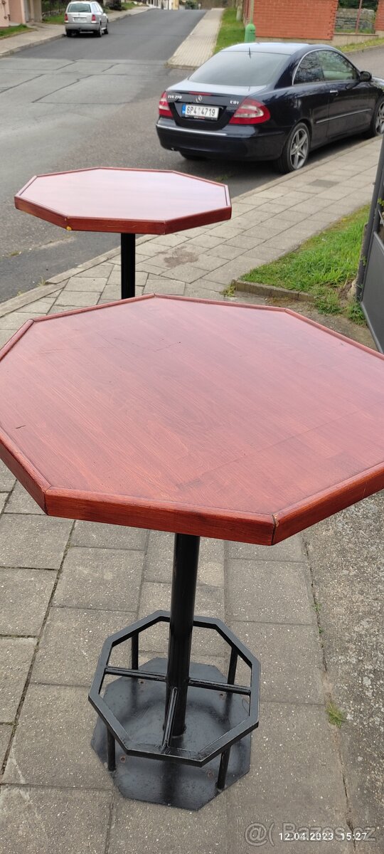 Barový stůl masiv 3 kusy - 3