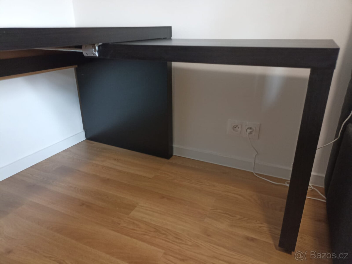 MALM psací stůl (černý) - 3