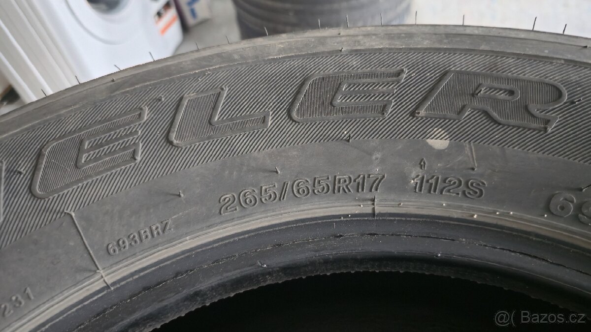 4x pneu BRIDGESTONE 265/65 R17 DUELER A/T - 3