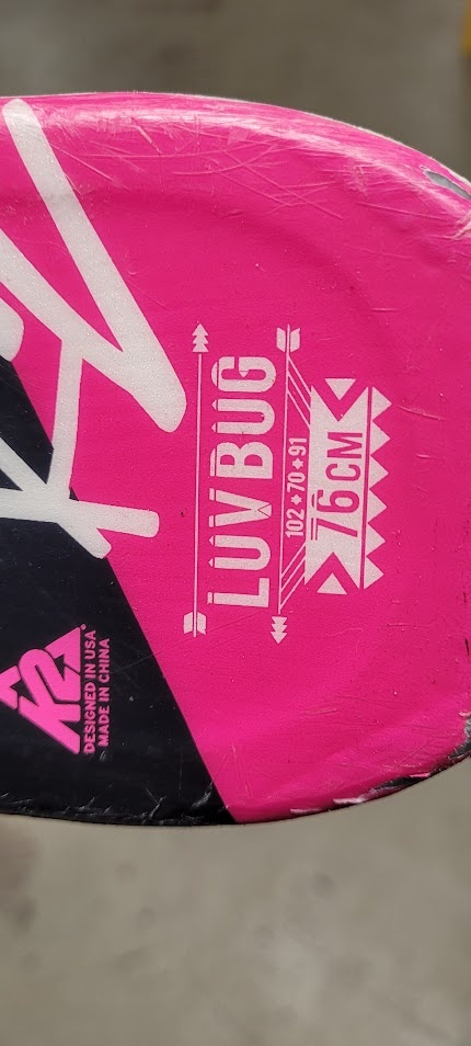 Dětské lyže 76cm vázání Marker 4,5 - 3