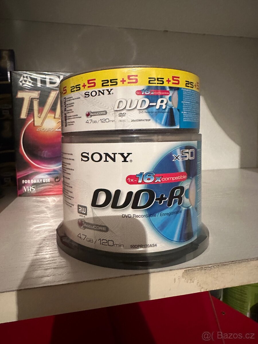 Nové DVD+RW, DVD-R, DVD+R, CD-RW, CD-R - 3