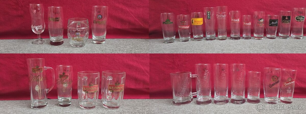 Sbírka pivních sklenic a půllitrů - 3