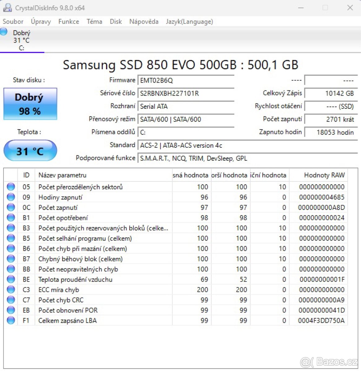 Samsung SSD 850 EVO 500GB - 3