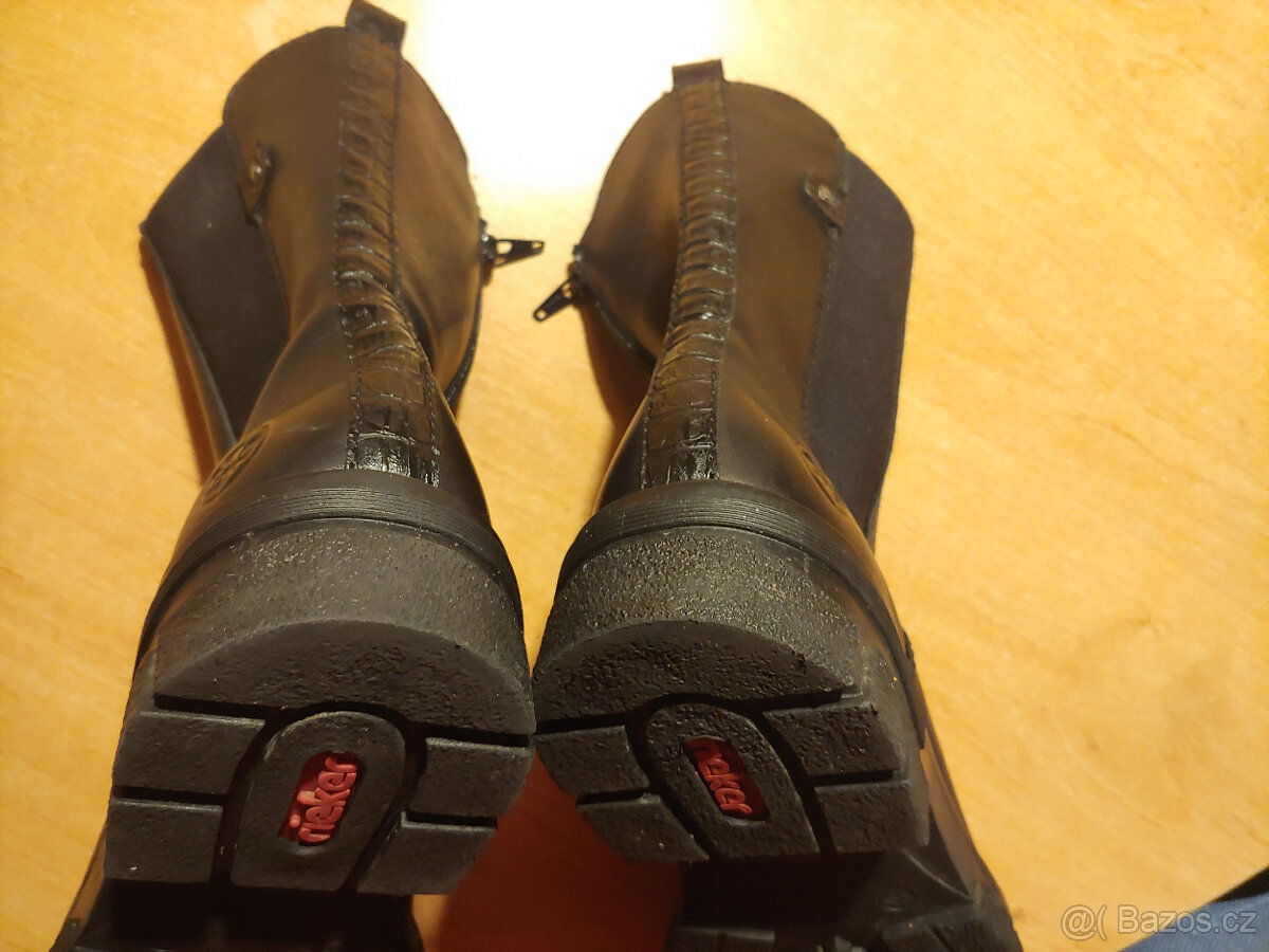 Rieker dámské černé boty 41 polovysoké - 3