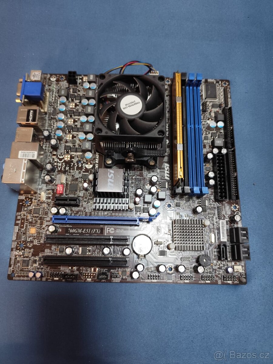 MSI 760GM-E51 (FX)+CPU AMD Athlon II X2-270 3,4GHz - 3