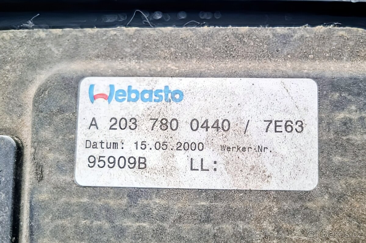 Střešní okno Mercedes W203 - 3