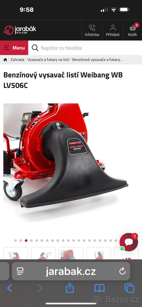 Benzínový vysavač Weinbang - 3