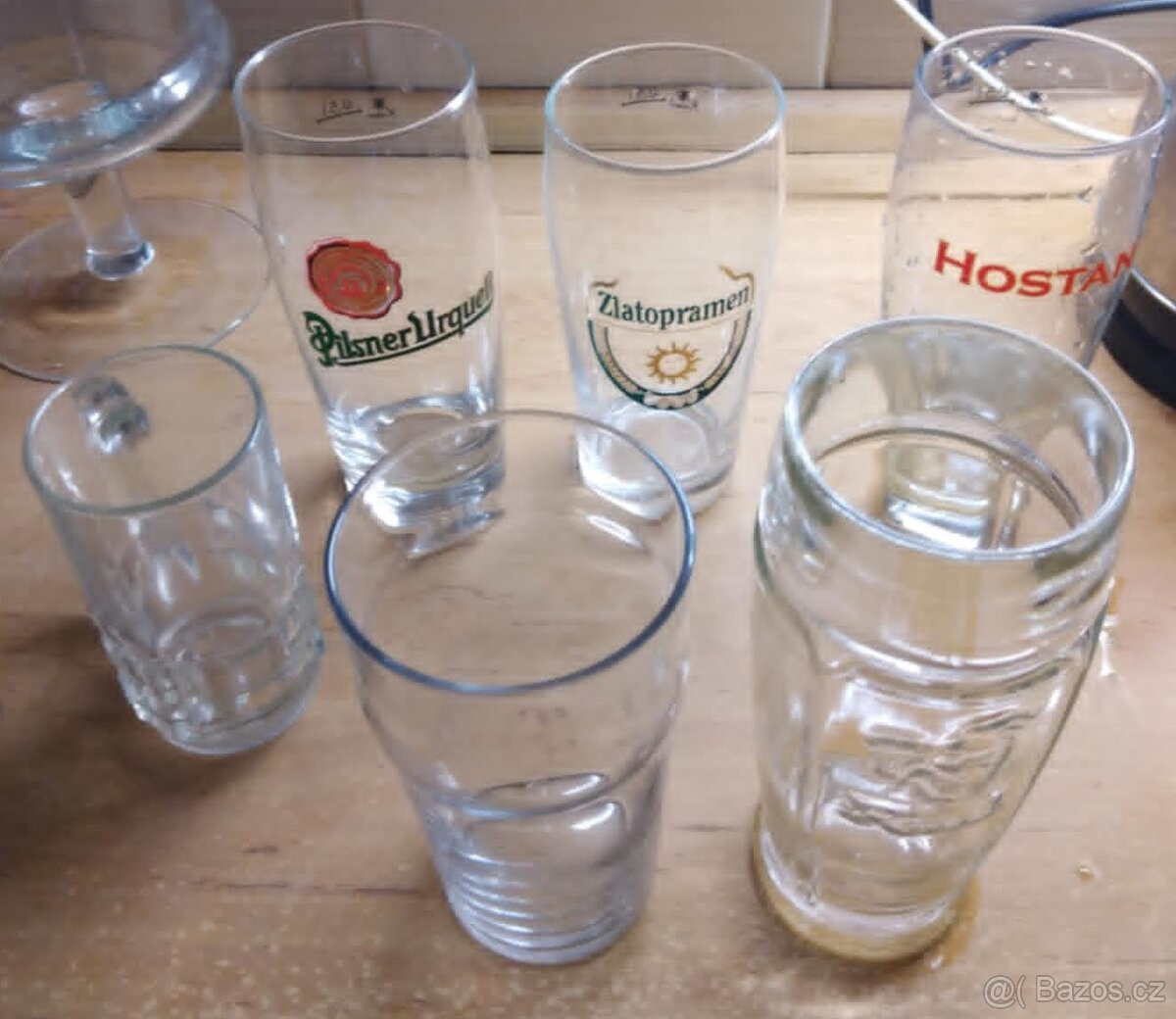 Sklenice na pivo 7 kusů. Pilsner, Zlatopramen, Hostan, Kozel - 3