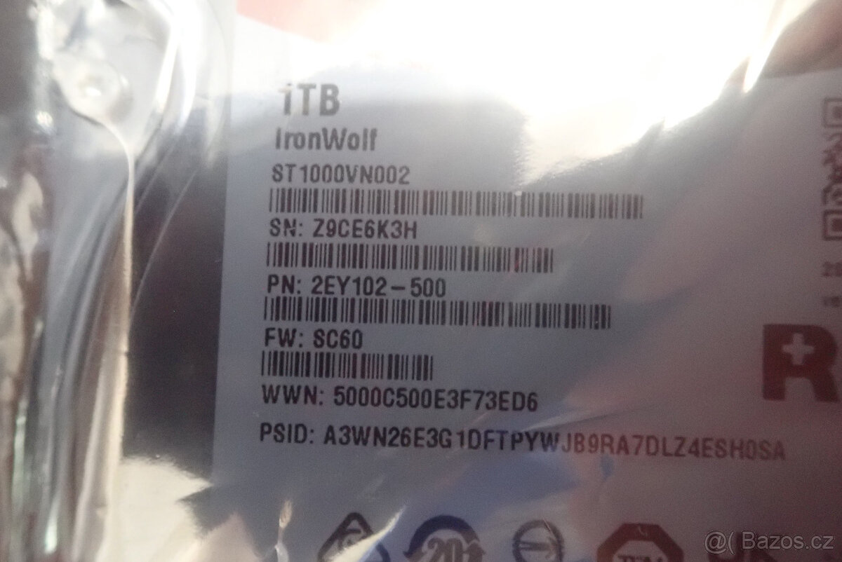 HDD SEAGATE IronWolf HDD 1TB - 3