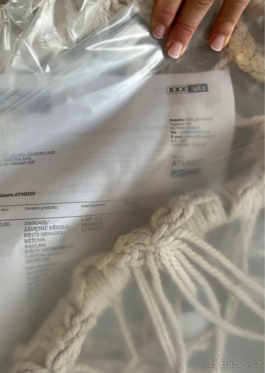 Macrame závěsné křeslo - 3