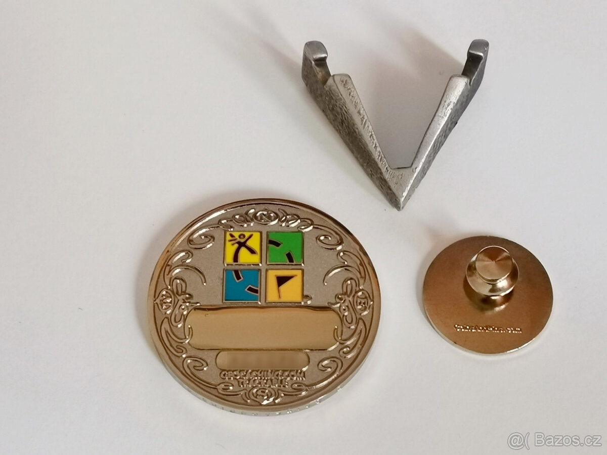 Geocaching Geocoin Achievement set - 100 nálezů - 3