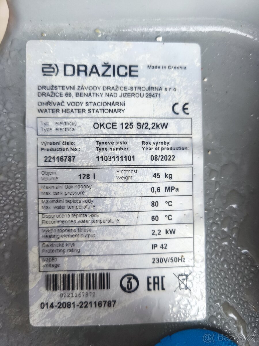 Bojler Dražice 120 litrů - 3