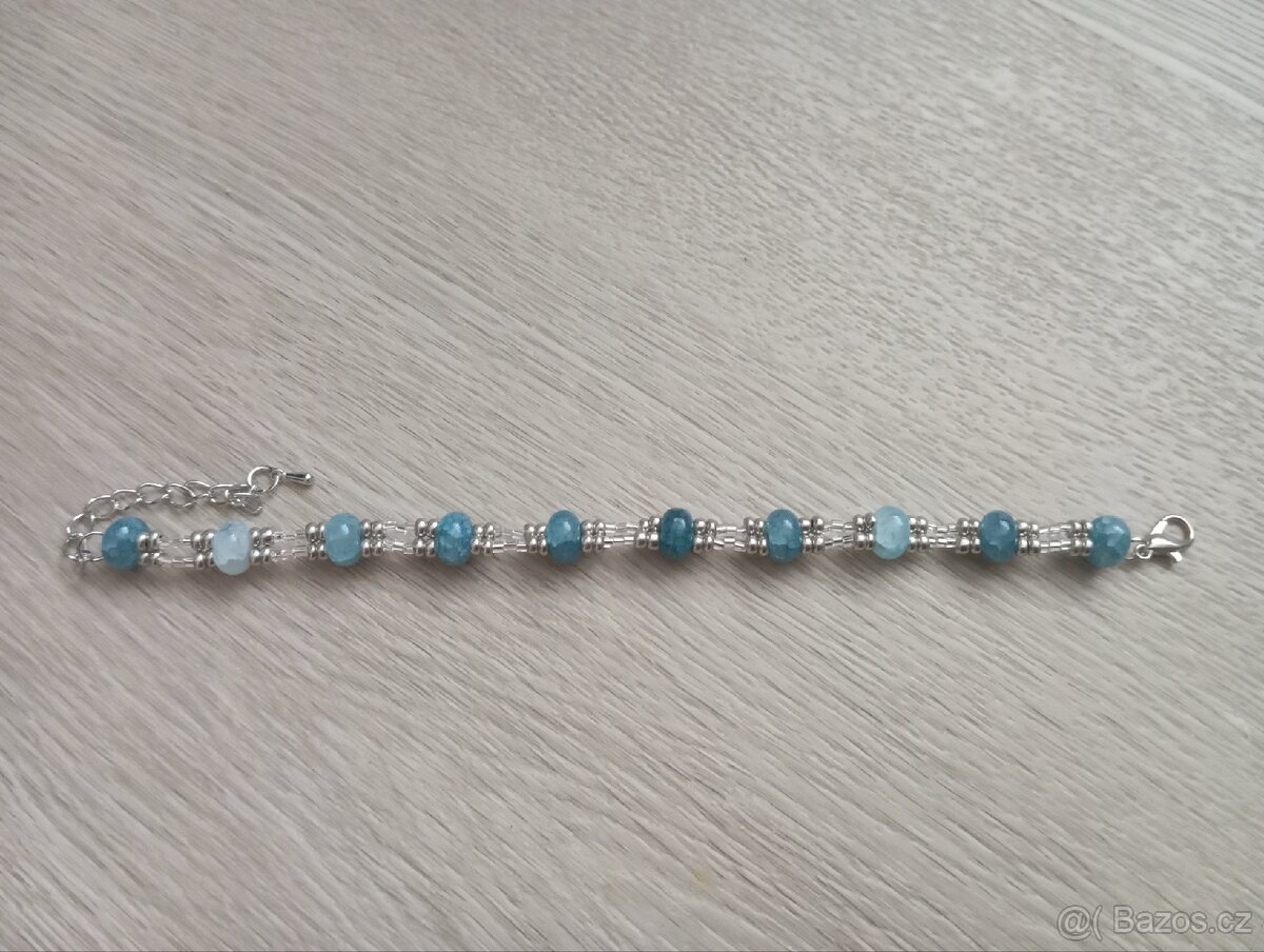 Náramek s imitací Akvamarínu - 3