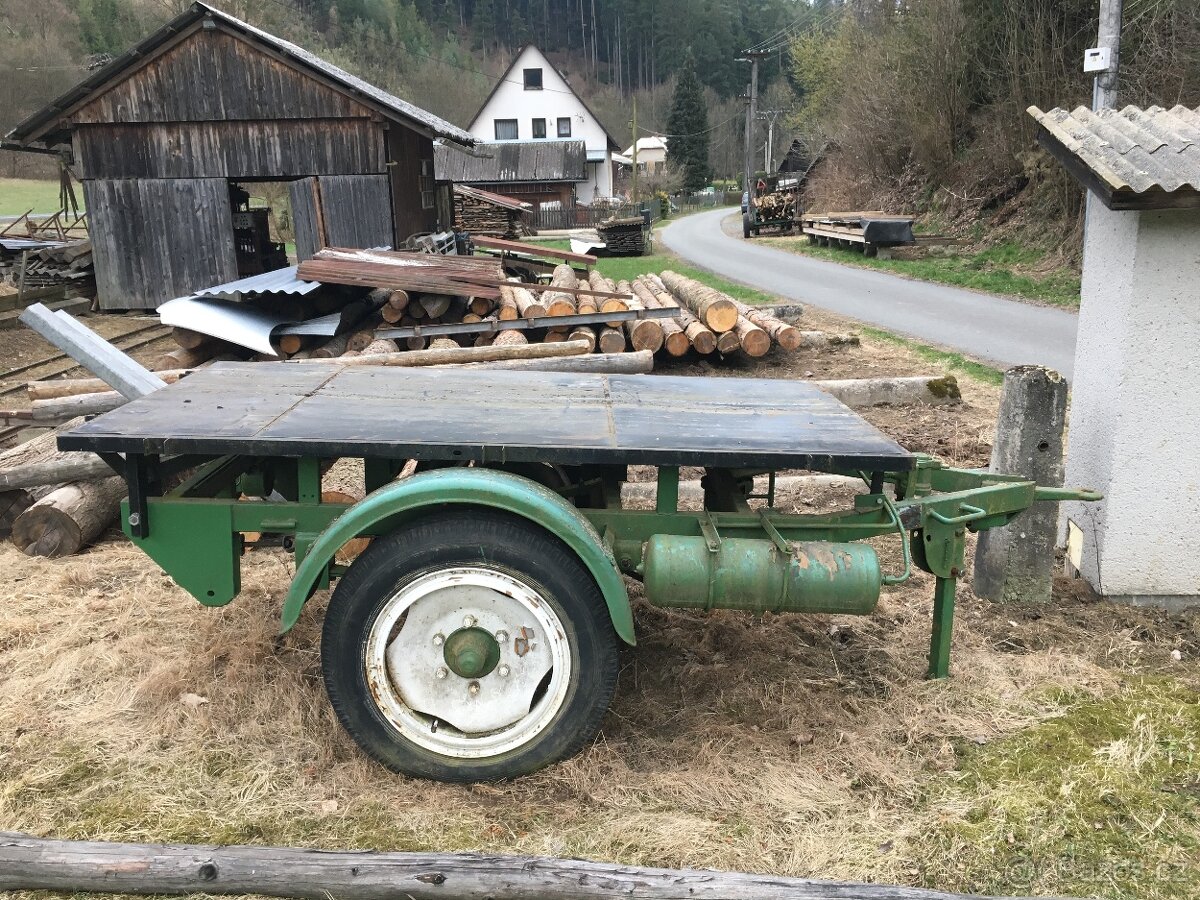 Vlek, návěs, přívěs, sklopka za traktor - 3