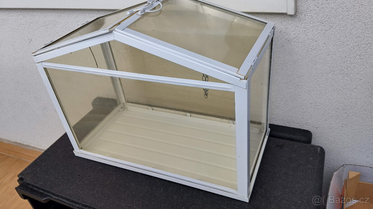 IKEA pokojový miniskleník bílý SOCKER . - 3