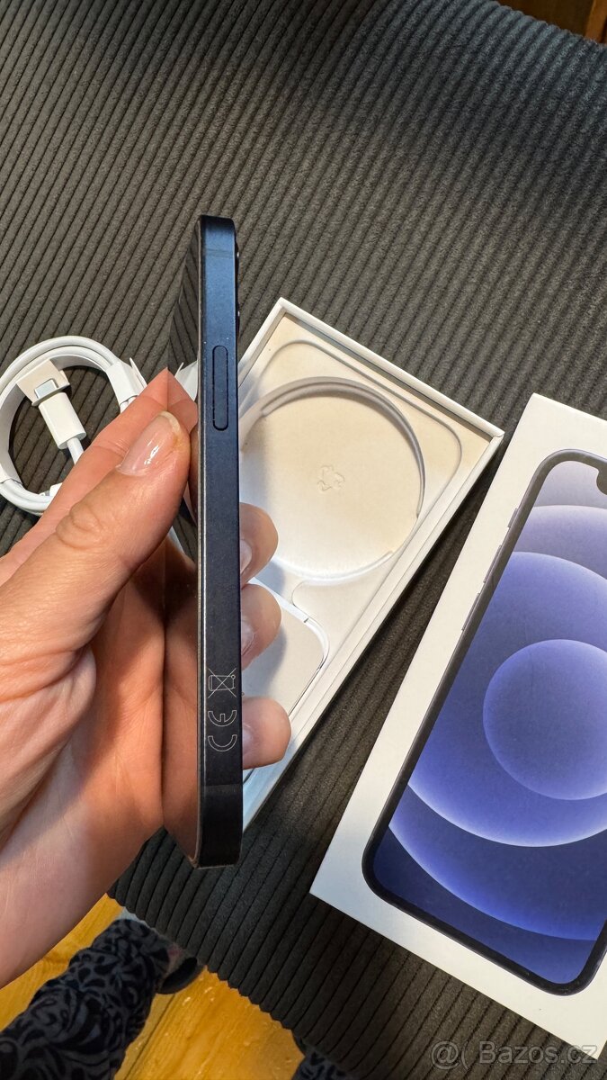 IPhone 12mini 64GB černý, top stav - 3