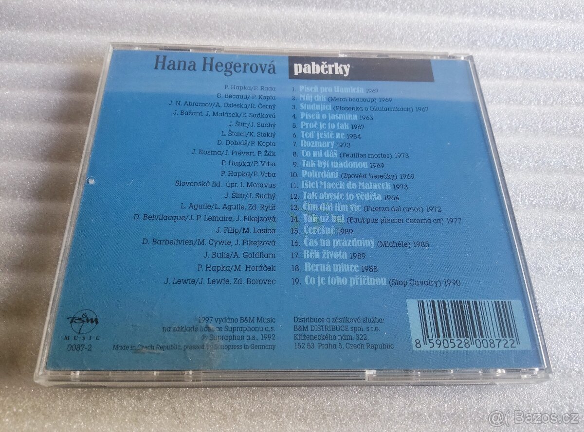 Cd - Hana Hegerová - Paběrky - 3