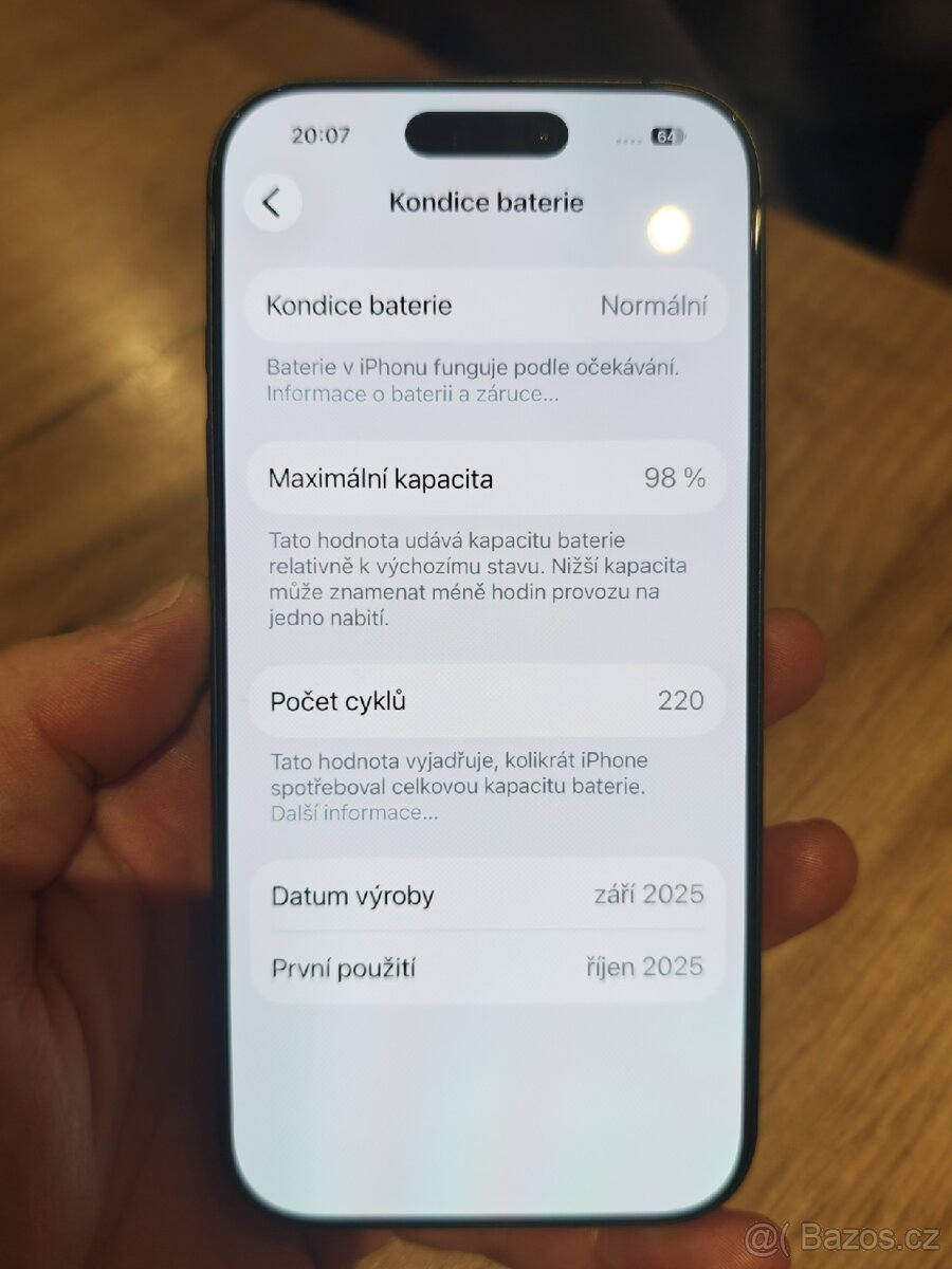 Prodám iPhone 17 256GB - šedá barva - 3